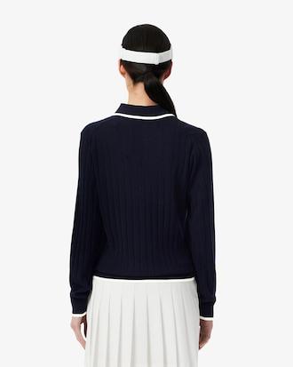 Polo Collar Stretch Golf Sweater Product Image