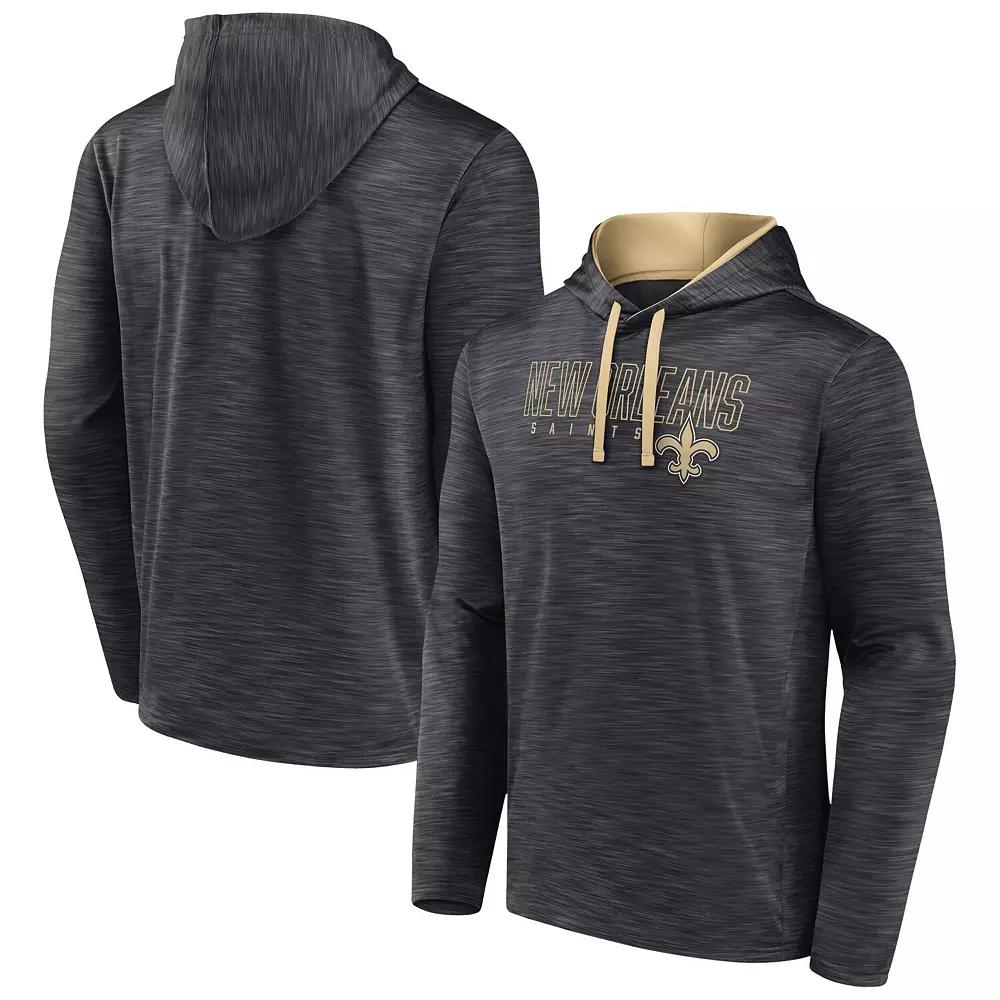 Men's Fanatics Branded Heather Charcoal New Orleans Saints Hook and Ladder Pullover Hoodie, Size: 5XL Product Image
