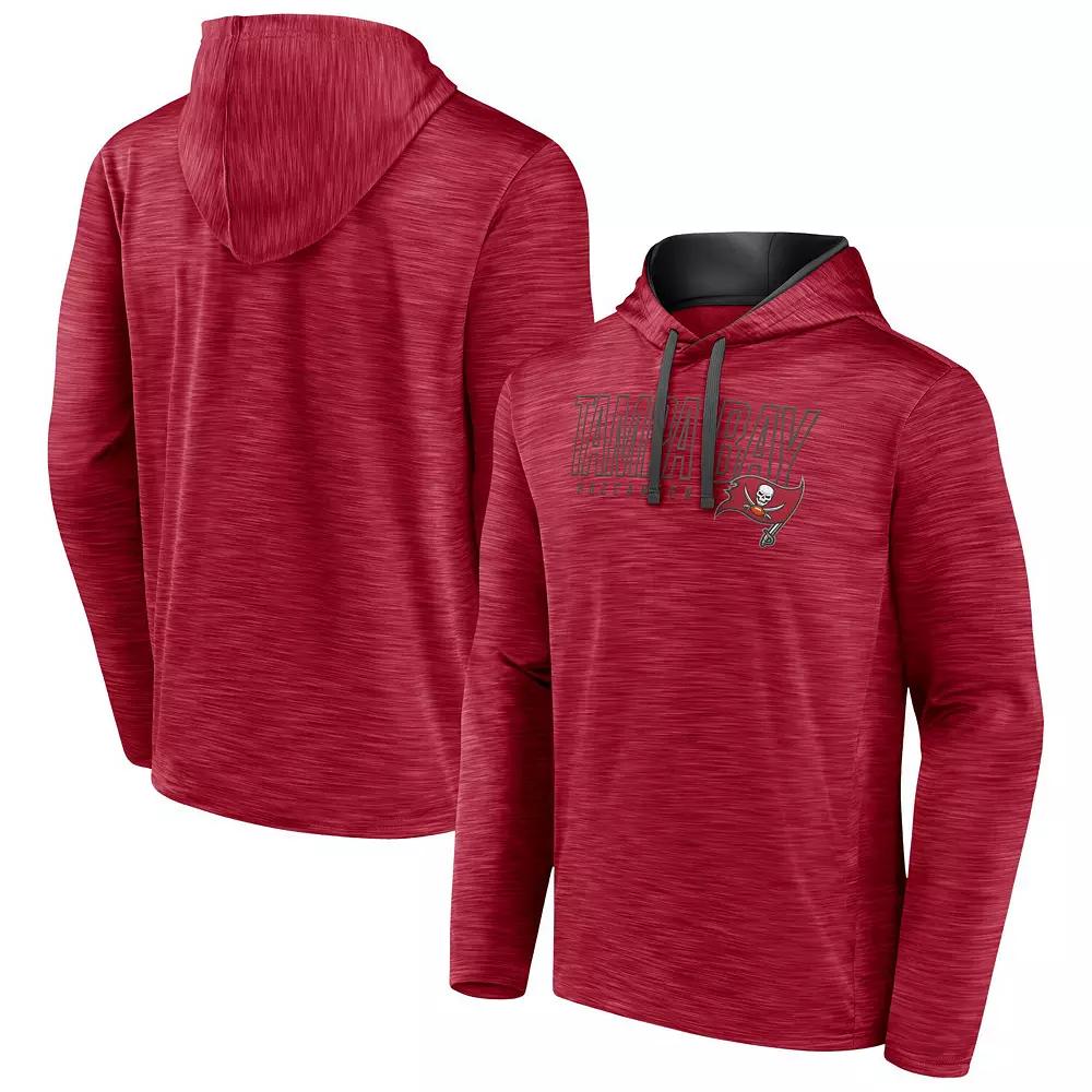Men's Fanatics Branded Heather Red Tampa Bay Buccaneers Hook and Ladder Pullover Hoodie,  Product Image