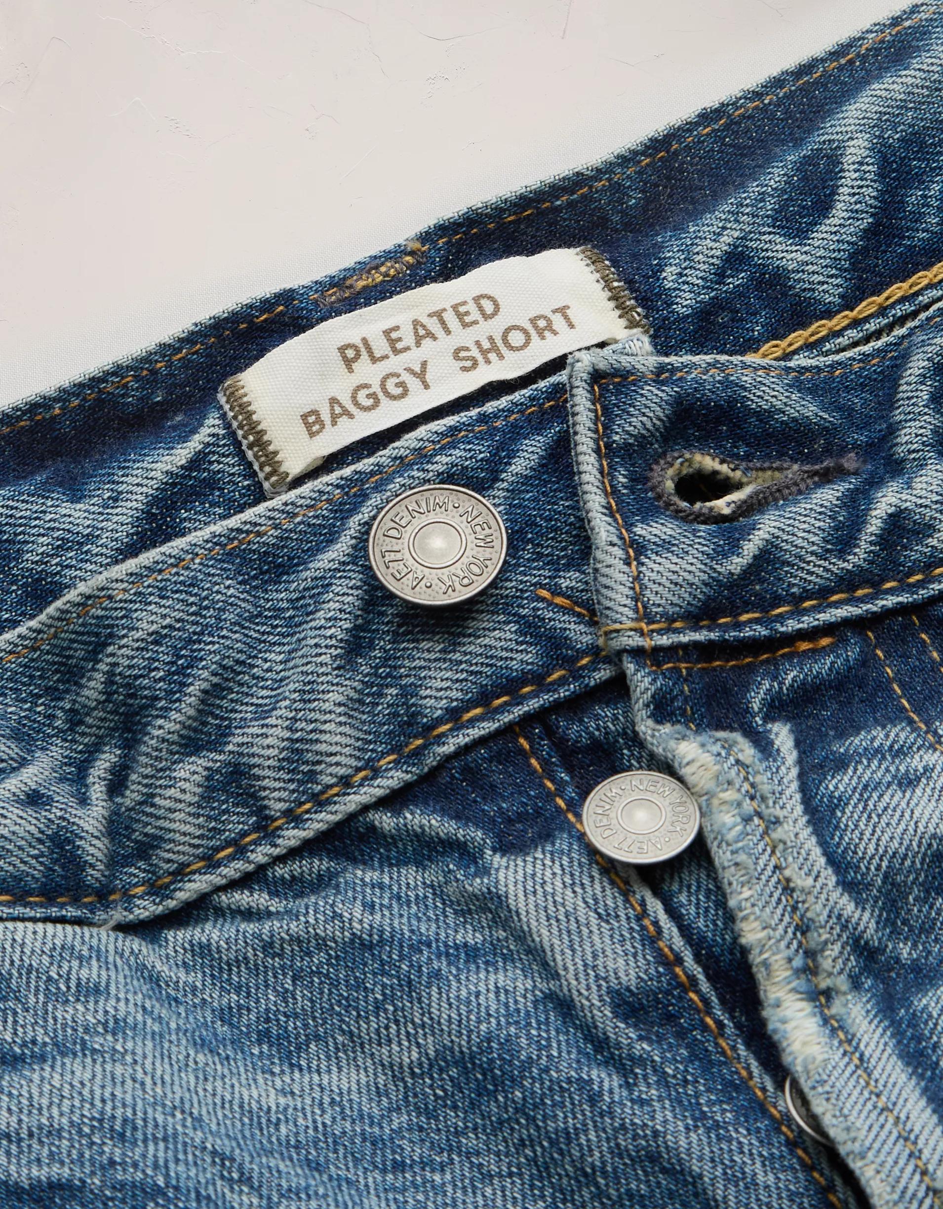 AE77 Premium Baggy Denim Short Product Image