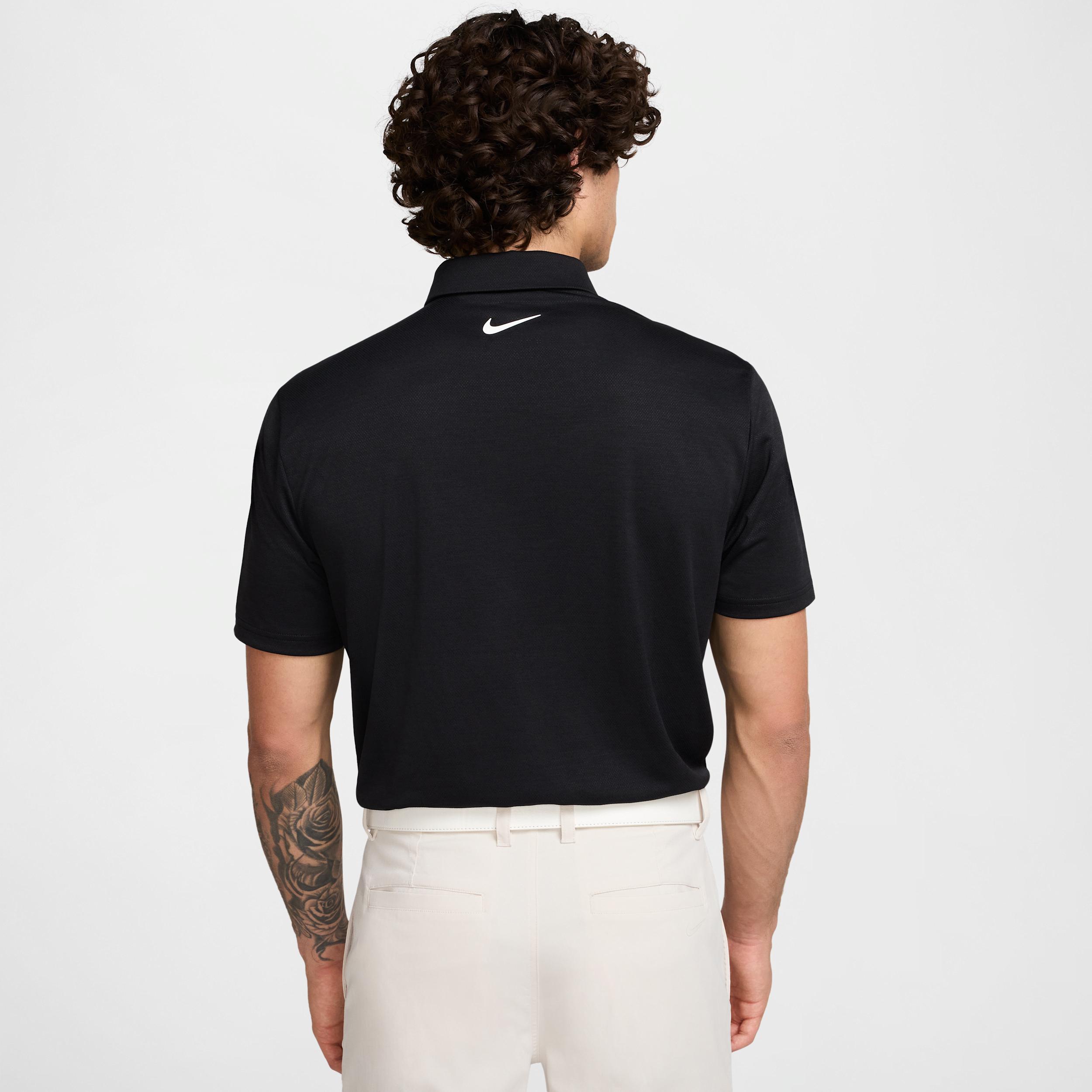 Nike Mens Tour Dri-FIT Jacquard Golf Polo | FZ7475-010 Product Image