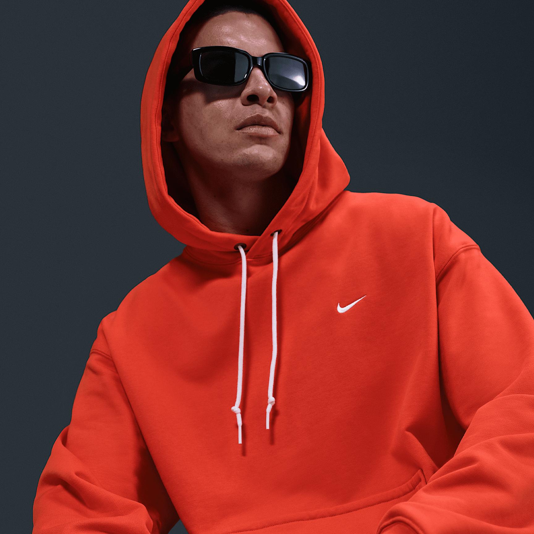 Nike Mens Solo Swoosh French Terry Pullover Hoodie | DX0813-633 Product Image
