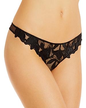 Womens Lily Embroidered Hipster Thong Product Image