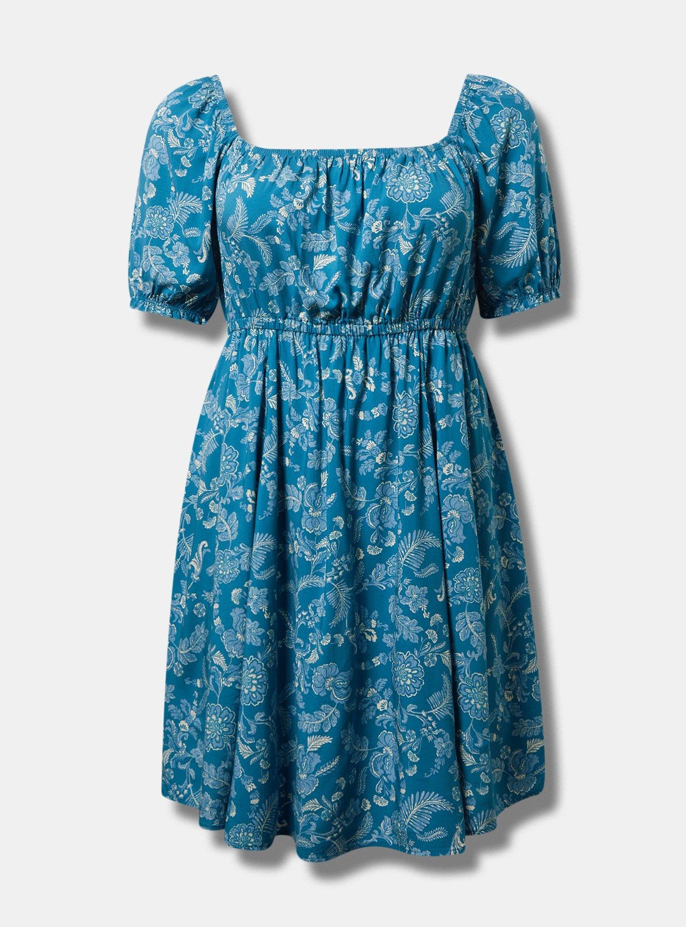 Mini Puff-Sleeve Dress Product Image
