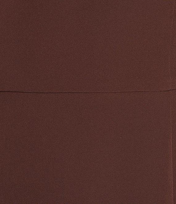 Gianni Bini Deliah One Bow Shoulder Sleeveless Sheath Crepe Mini Dress Product Image