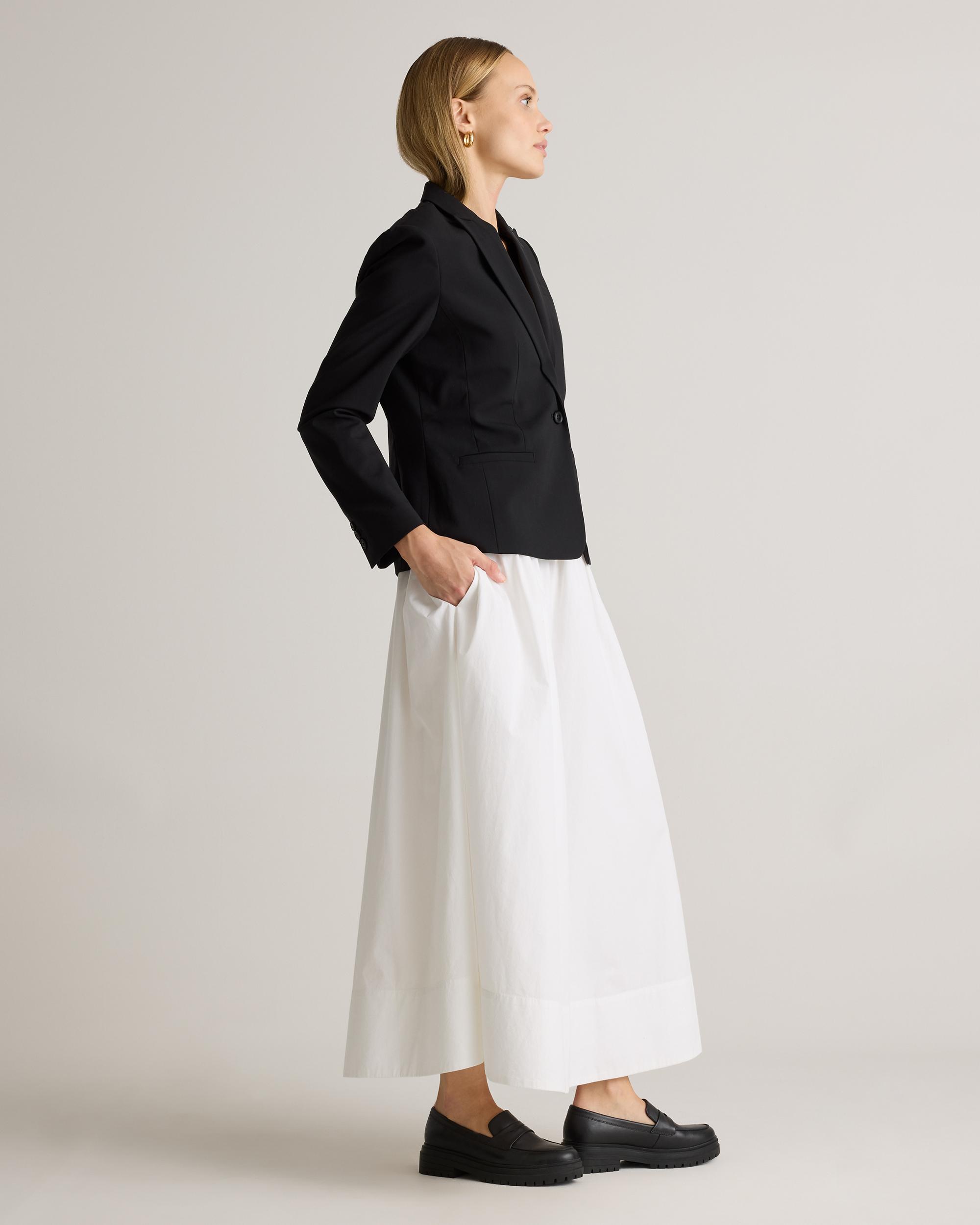 Quince | Women's Poplin A-line Maxi Skirt Organic Cotton Product Image