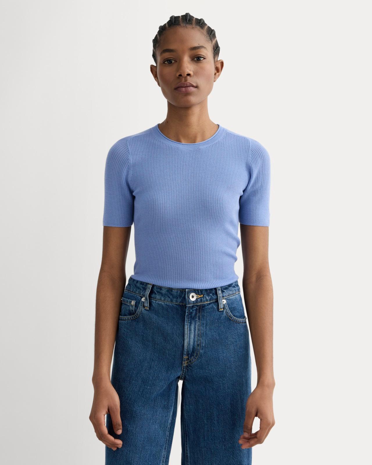 Womens Sweater T-Shirt in Ultrasoft Merino by Everlane Product Image