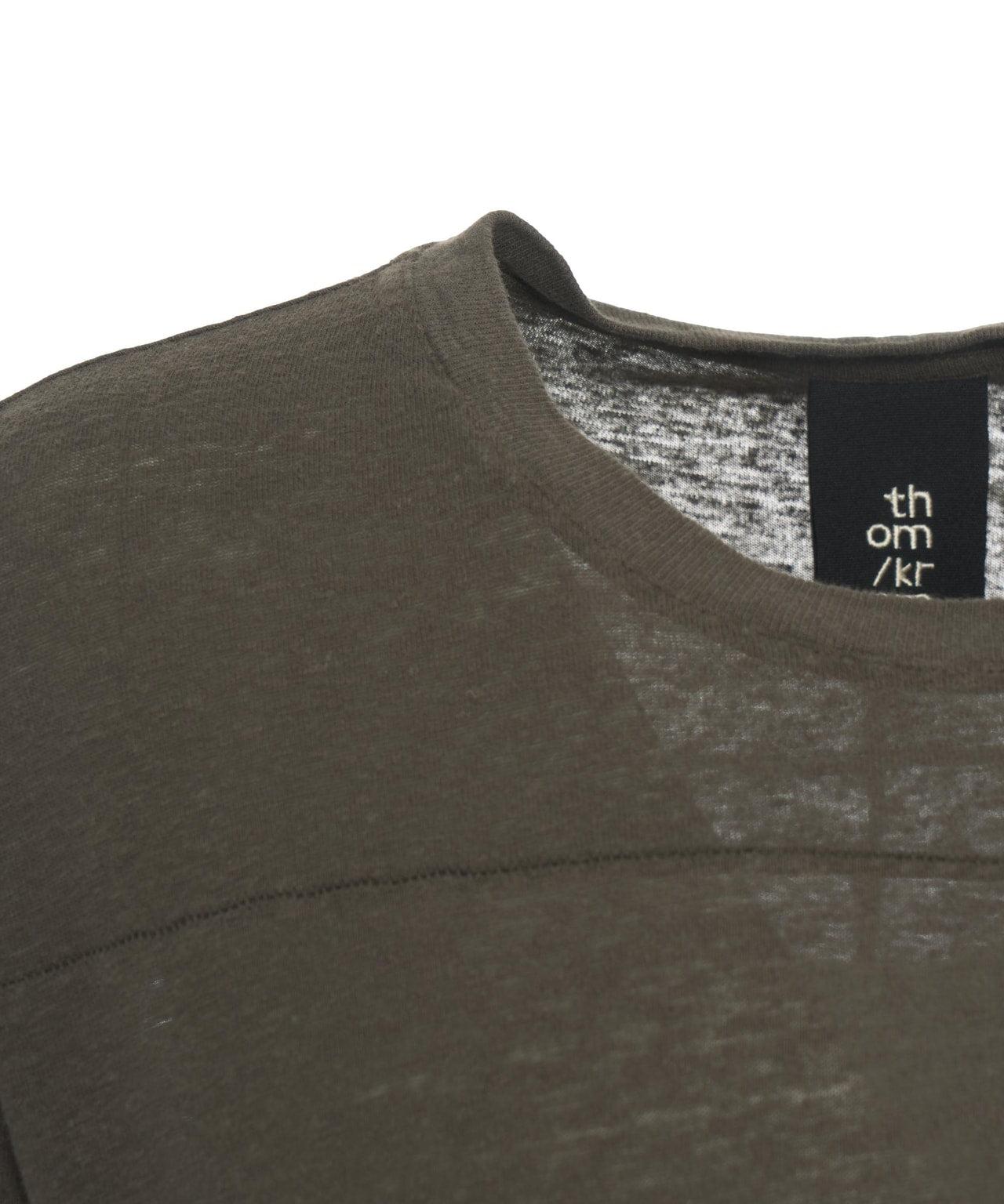 T-shirt in linen blend Product Image