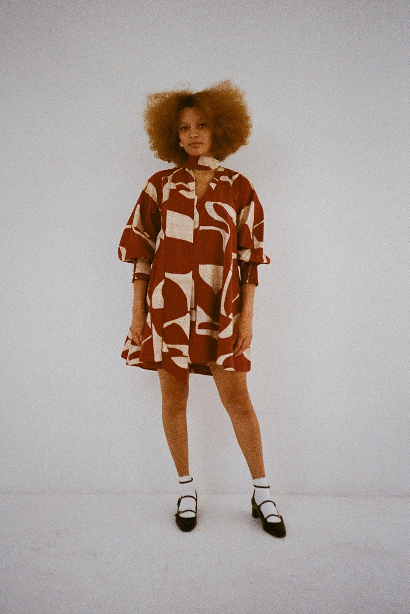 Vee Dress - Deco Sky Product Image