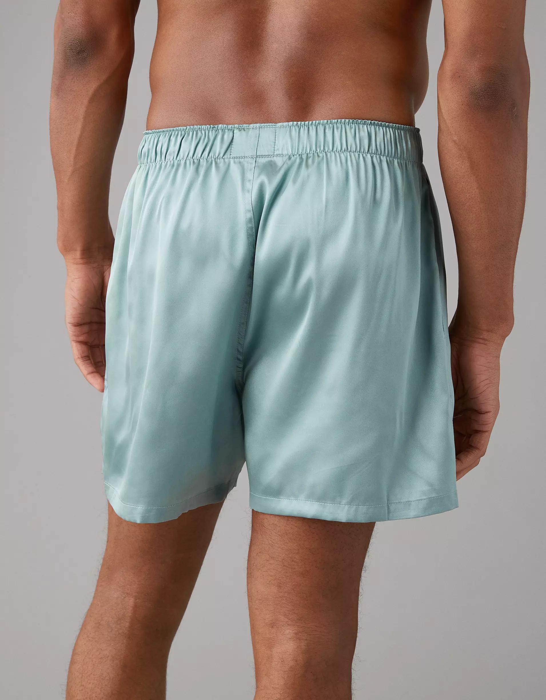 AEO Men's Solid Satin Pocket Boxer Short Product Image