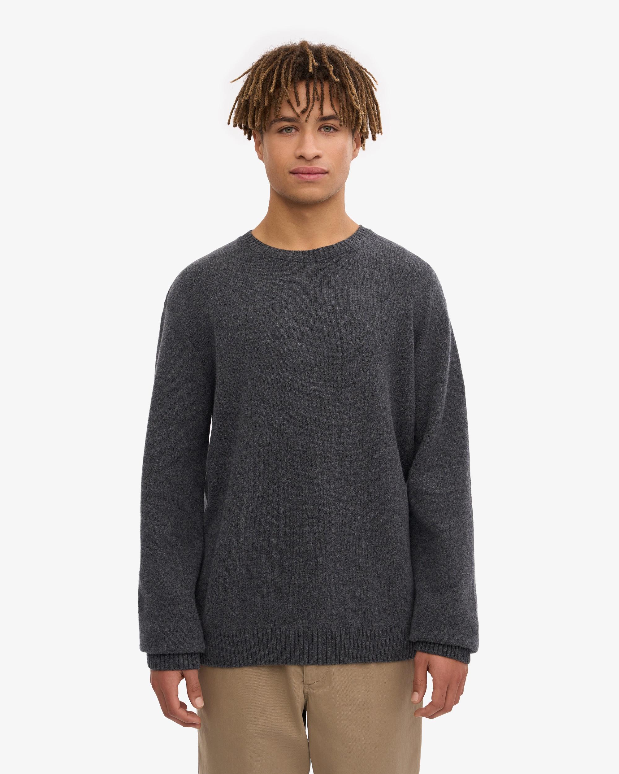Classic Merino Wool Crew - Lava Grey Product Image