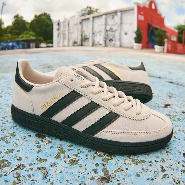 Mens adidas Handball Spezial Athletic Shoe - Alumina / Core Black / Gold Metallic Product Image
