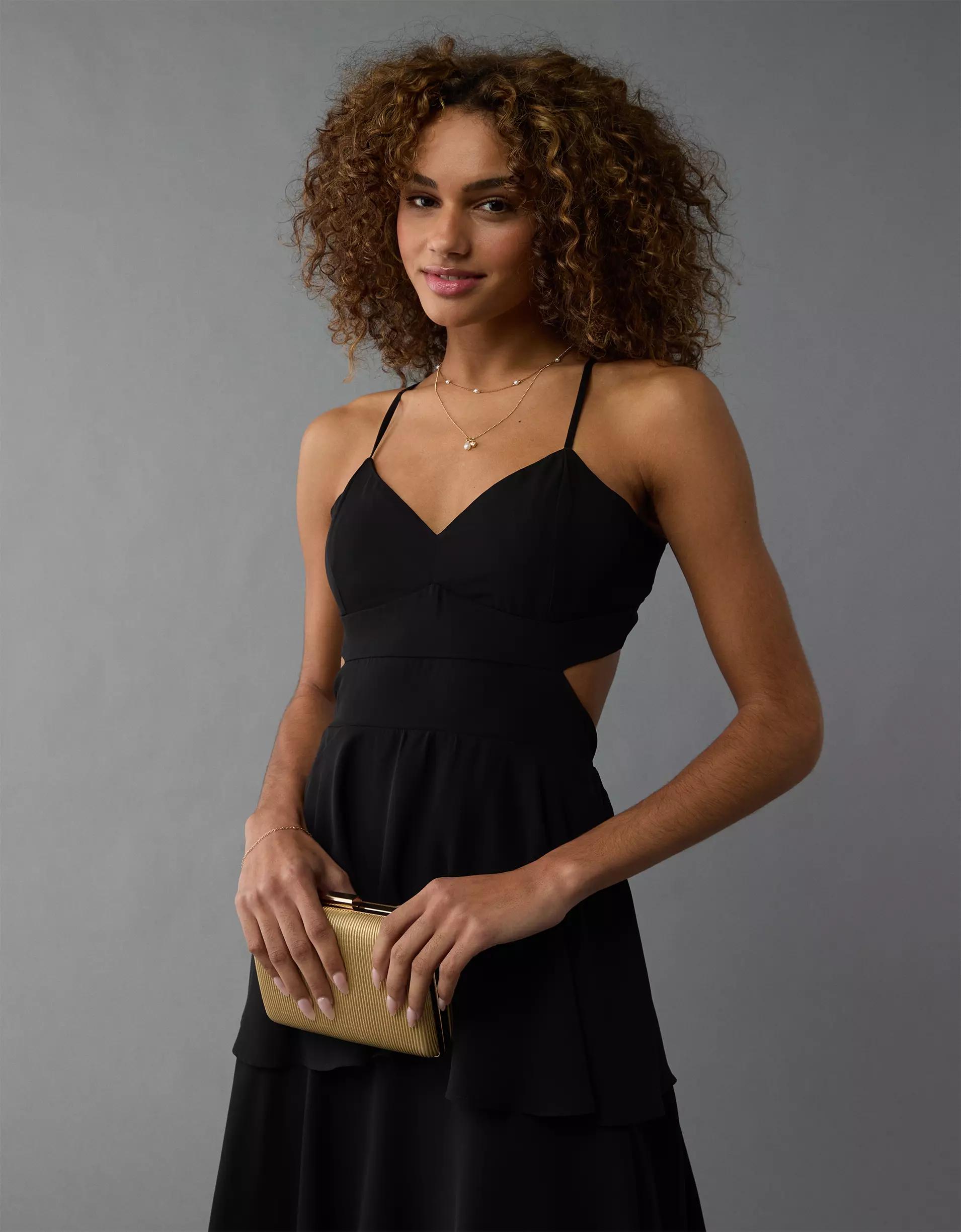 AE Cut-Out Tiered Maxi Dress Product Image