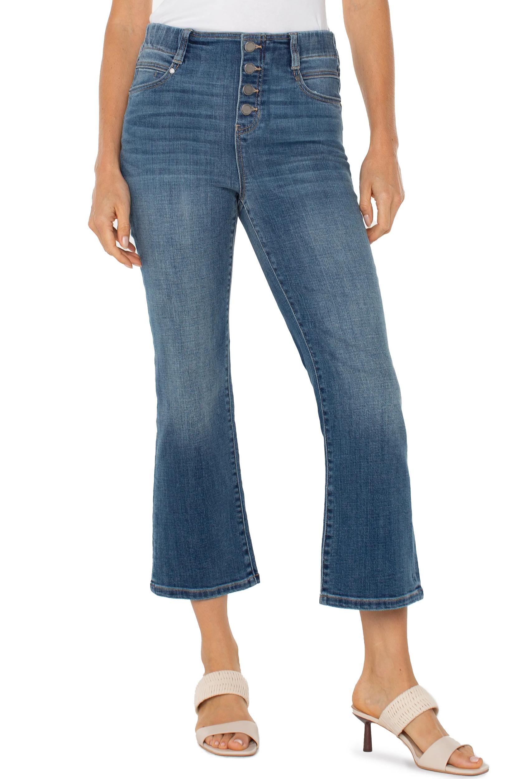 gia crop flare with exposed button Product Image