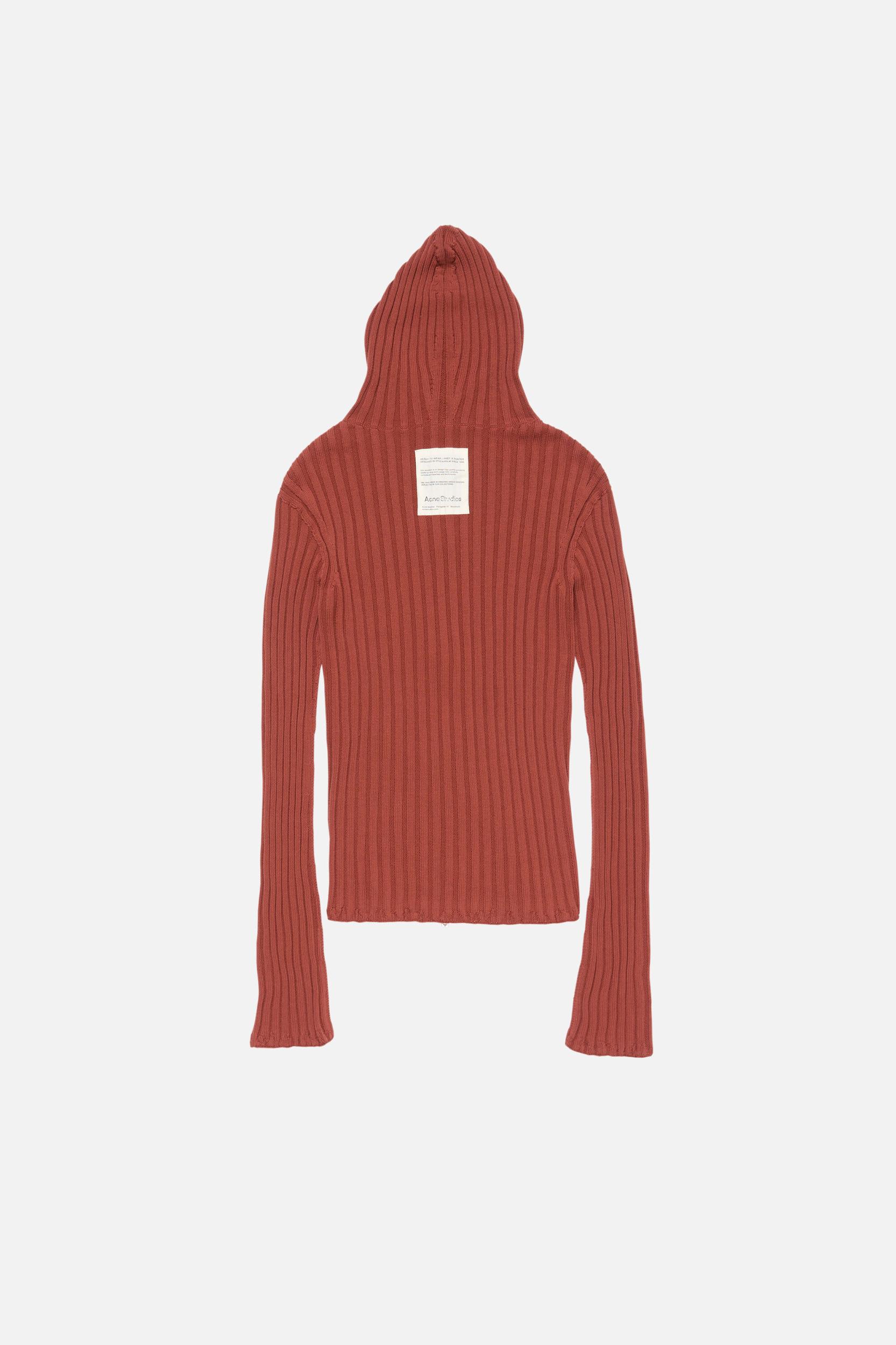 Zip-up hooded cardigan Product Image