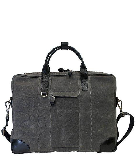 BOCONI Sloan Waxed Canvas Travel Laptop Briefcase Product Image