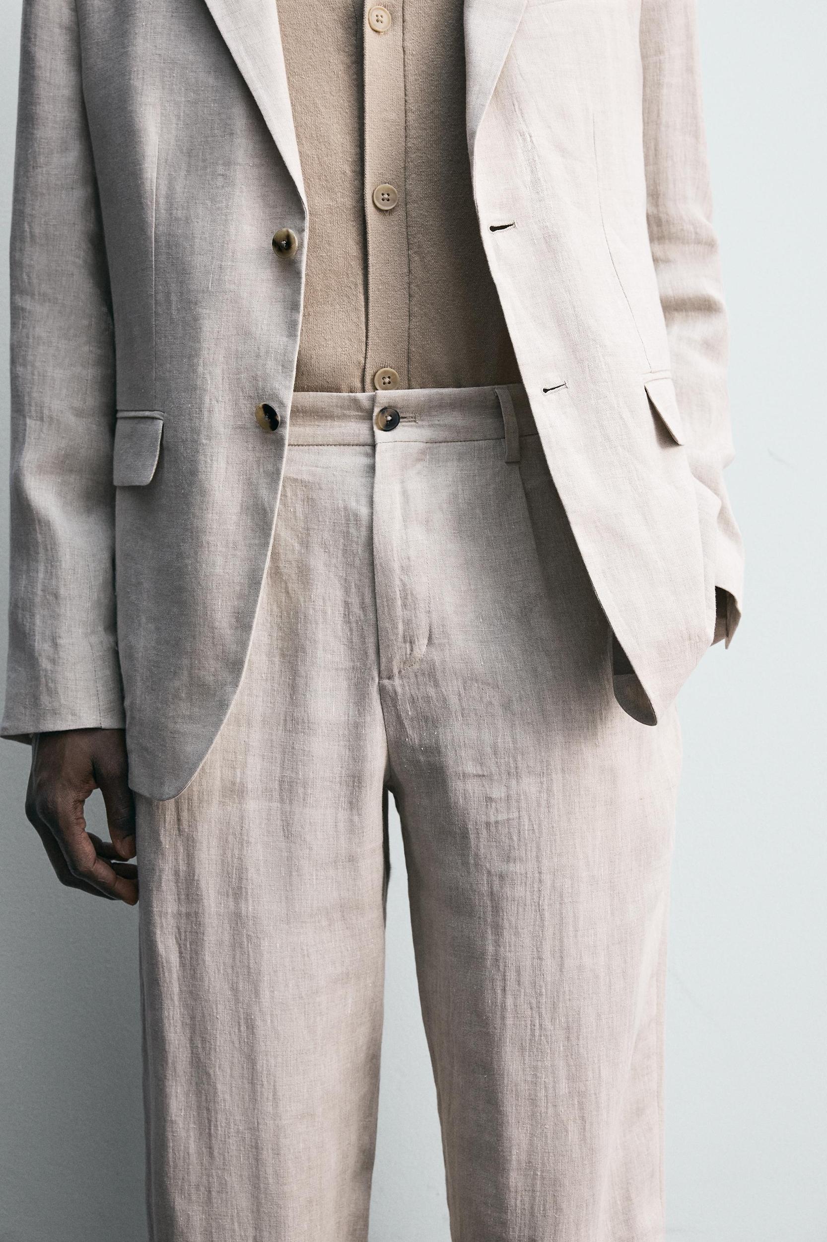 100% LINEN SUIT PANTS Product Image