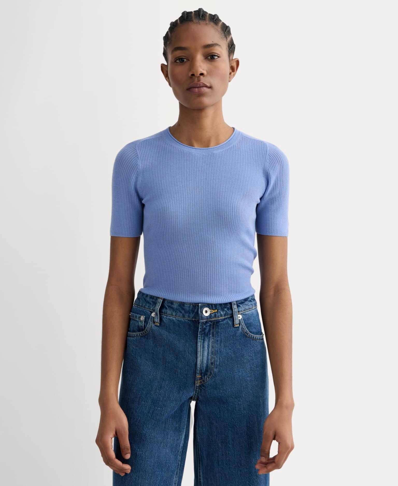Womens Sweater T-Shirt in Ultrasoft Merino by Everlane Product Image