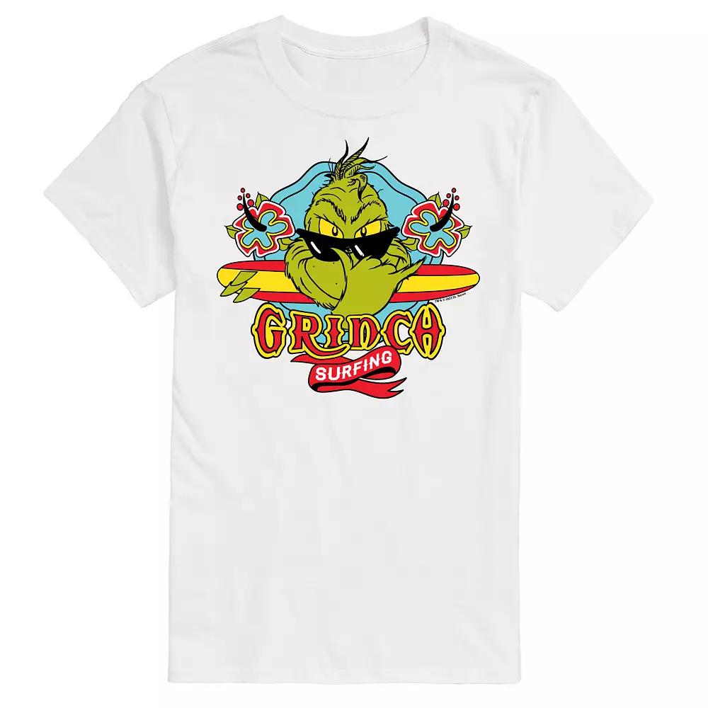 Big & Tall Dr. Seuss The Grinch Surfing Graphic Tee, Men's,  Product Image