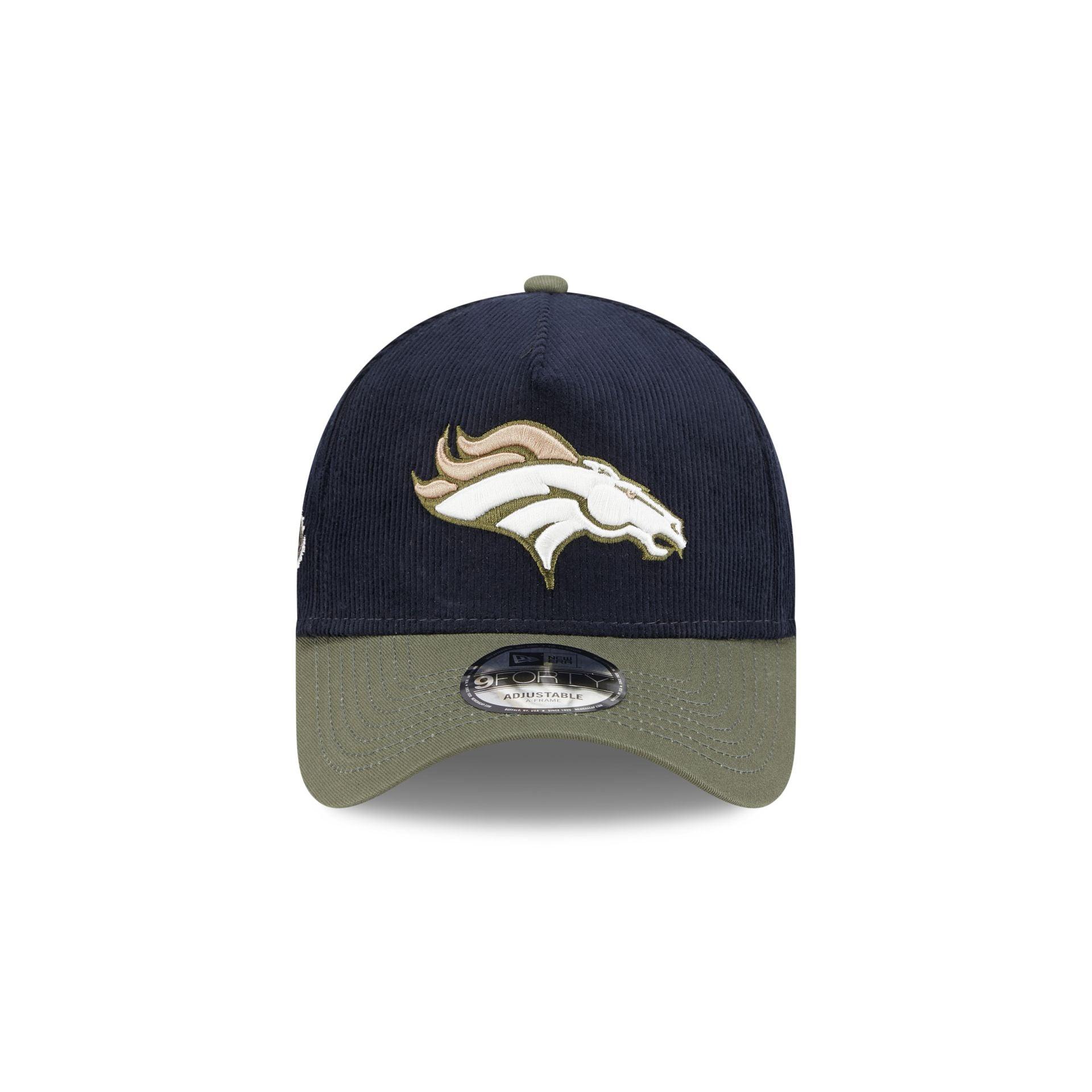 Denver Broncos Navy 9FORTY A-Frame Snapback Hat Male Product Image