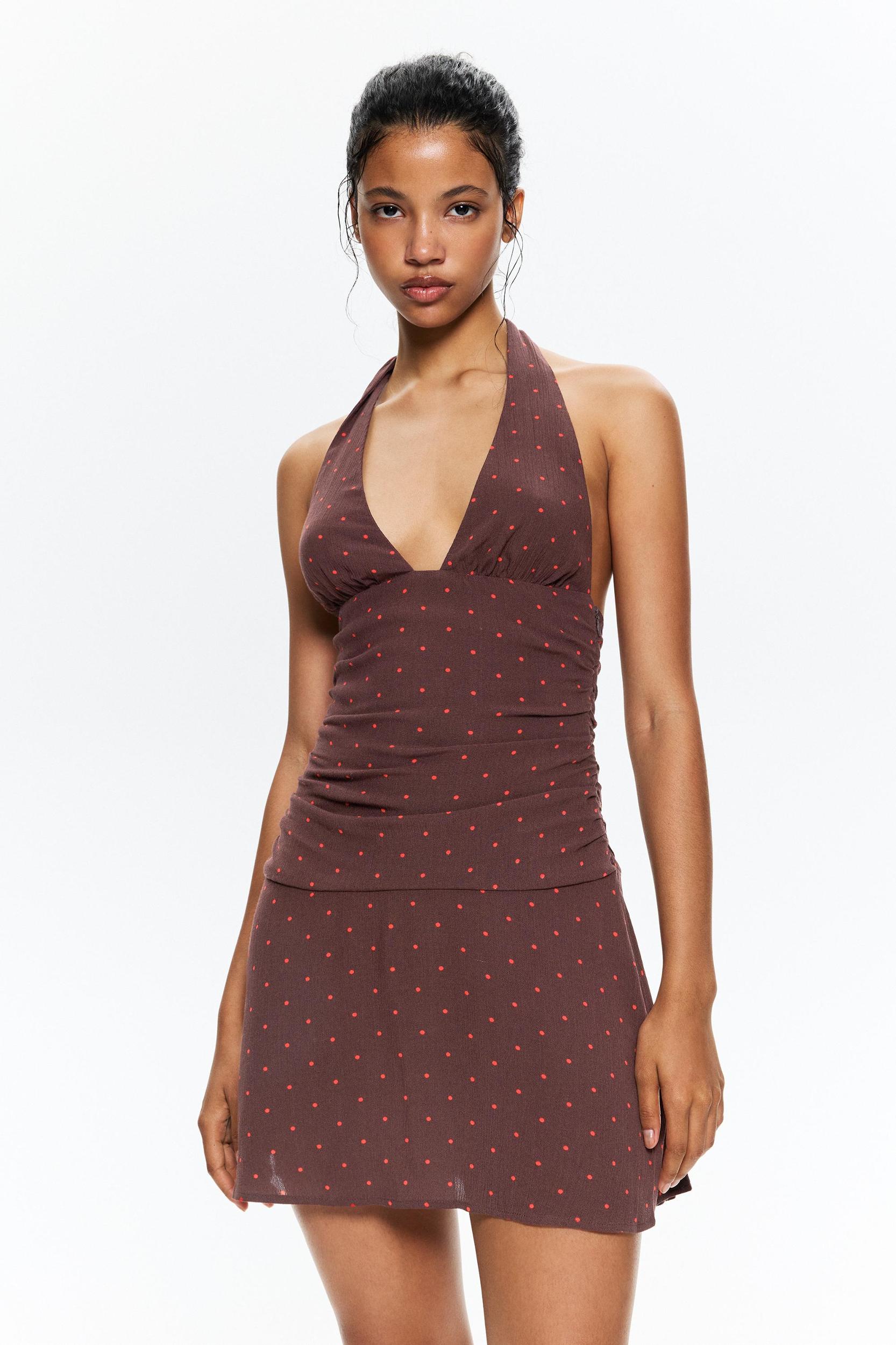 Short polka dot dress Product Image
