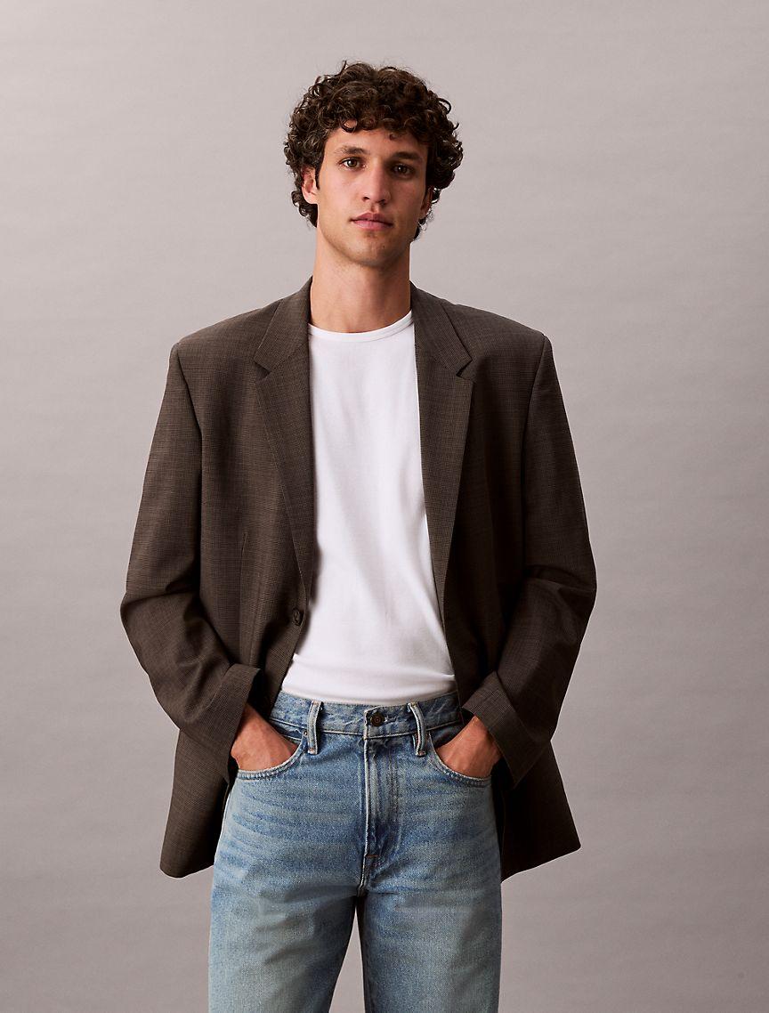 Calvin Klein Mens Cotton Stretch Slim T-Shirt - White Product Image