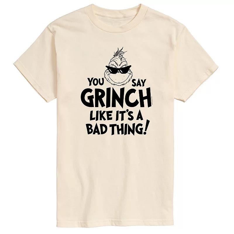 Men's Dr. Seuss Grinch Like Its A Bad Thing Graphic Tee,  Product Image