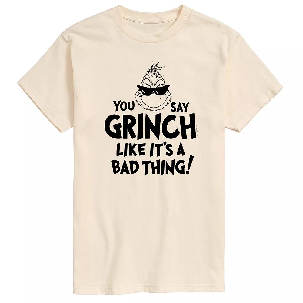 Men's Dr. Seuss Grinch Like Its A Bad Thing Graphic Tee,  Product Image