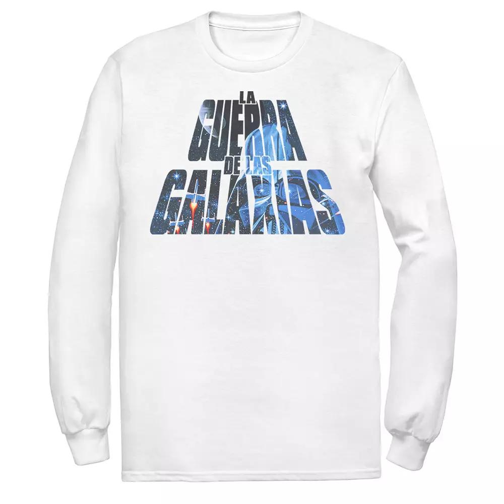 Men's Star Wars La Guerra De Las Galaxias Letter Fill Tee,  Product Image