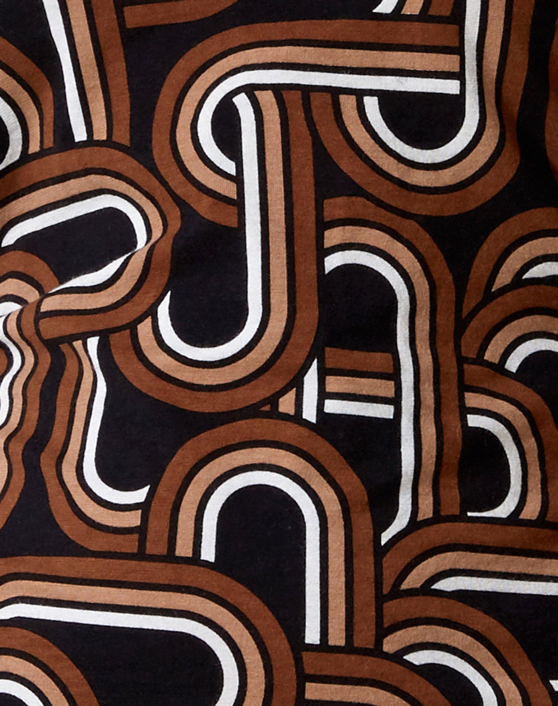 Lyfa Mini Dress in Tonal Interlink Black Product Image