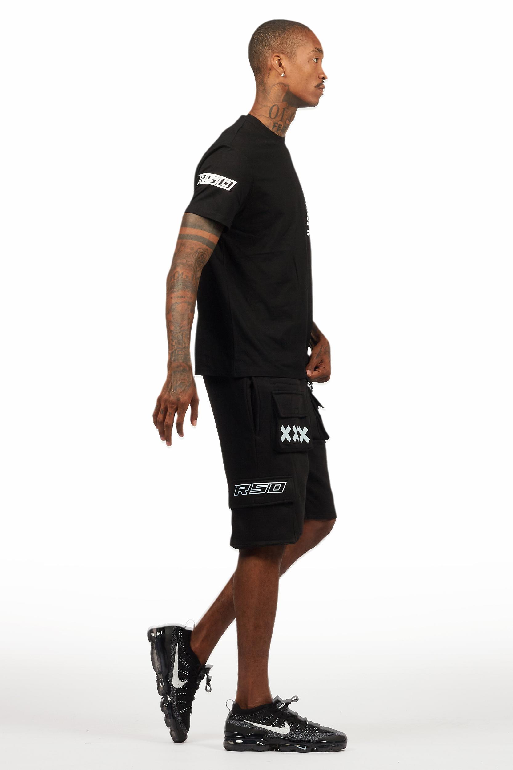 Jash Black/White Short Set Male Product Image