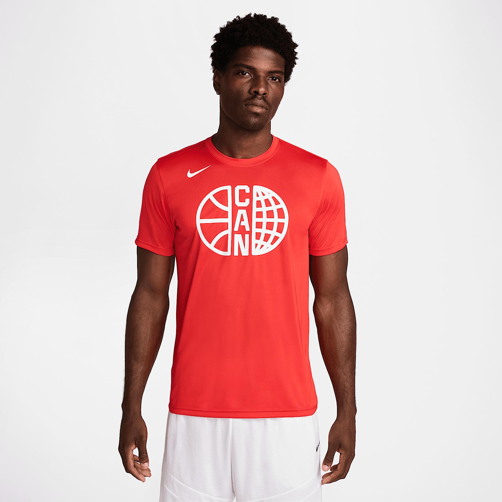 Canada Practice Nike Mens Basketball T-Shirt | FQ3645-600 Product Image