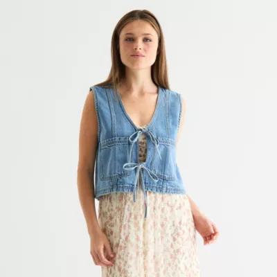 Arizona Womens Sleeveless Juniors Vest Product Image