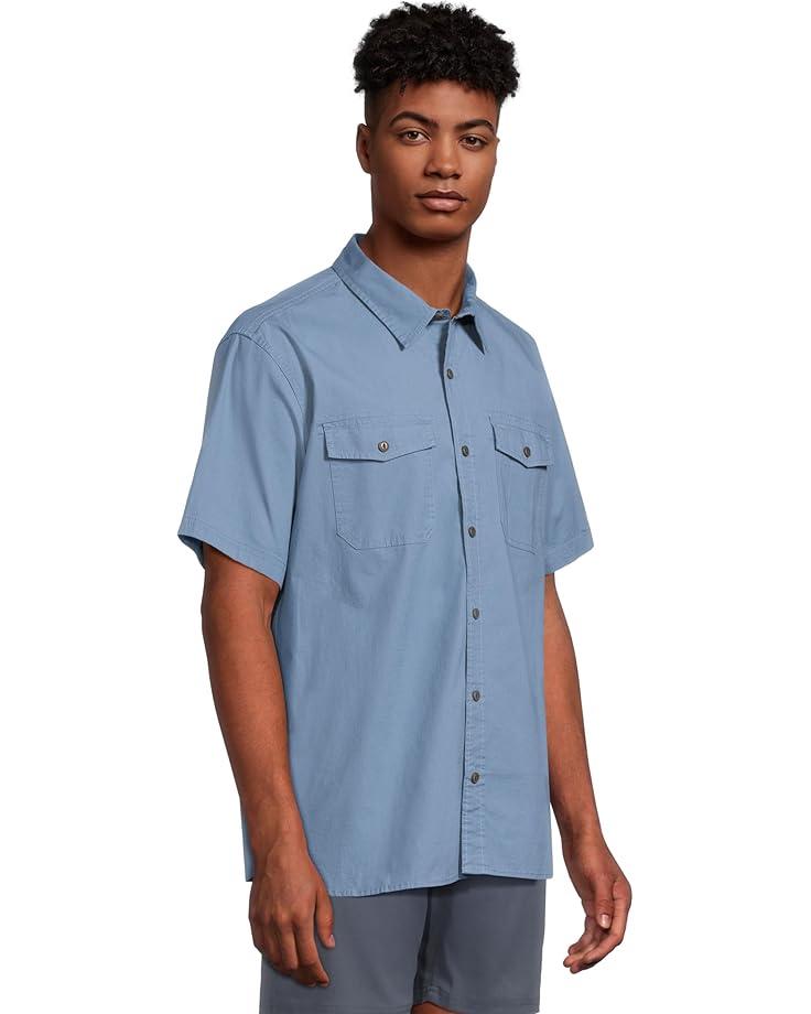 Lakewashed Performance Button Front Shirt Short Sleeve Traditional Fit Print Product Image