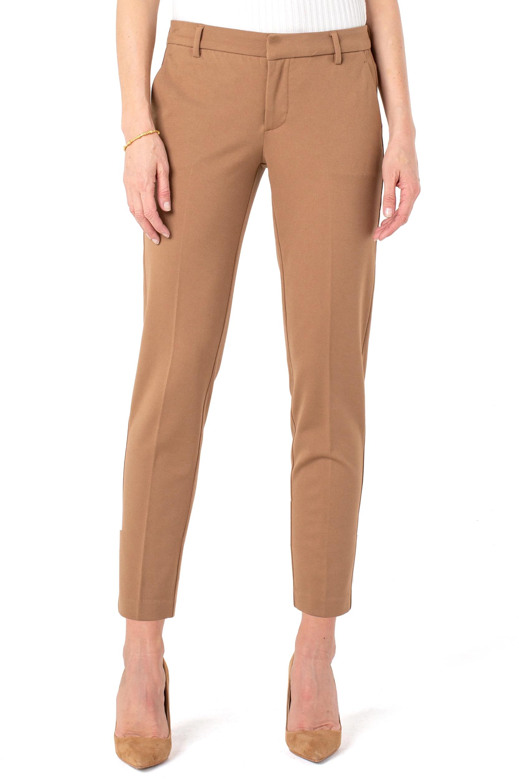 Petite Kelsey Trouser Super Stretch Ponte - Maple Product Image