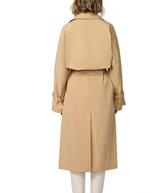 Bernardo Ladies Crinkle Timeless Belted Trench Raincoat Product Image