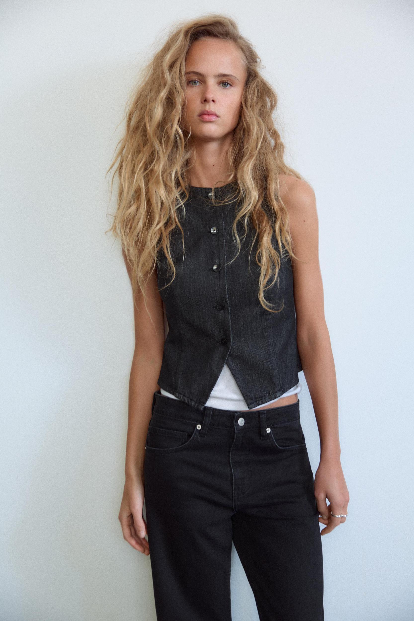 SLOUCHY TRF JEANS WITH A MID WAIST Product Image