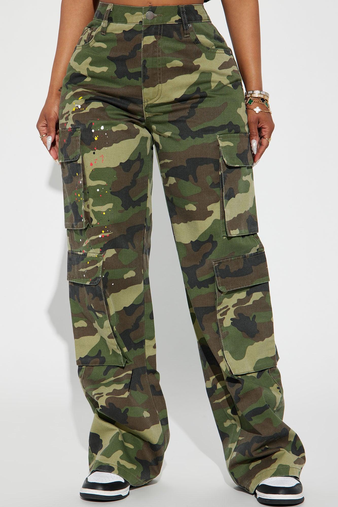 You Lost Me Camo Cargo Pant - Olive/combo Product Image
