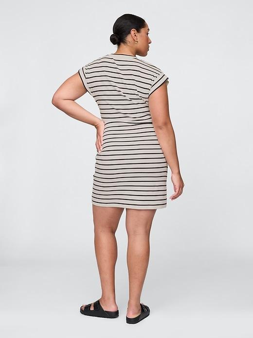 Modern Rib Ruched Mini Dress Product Image