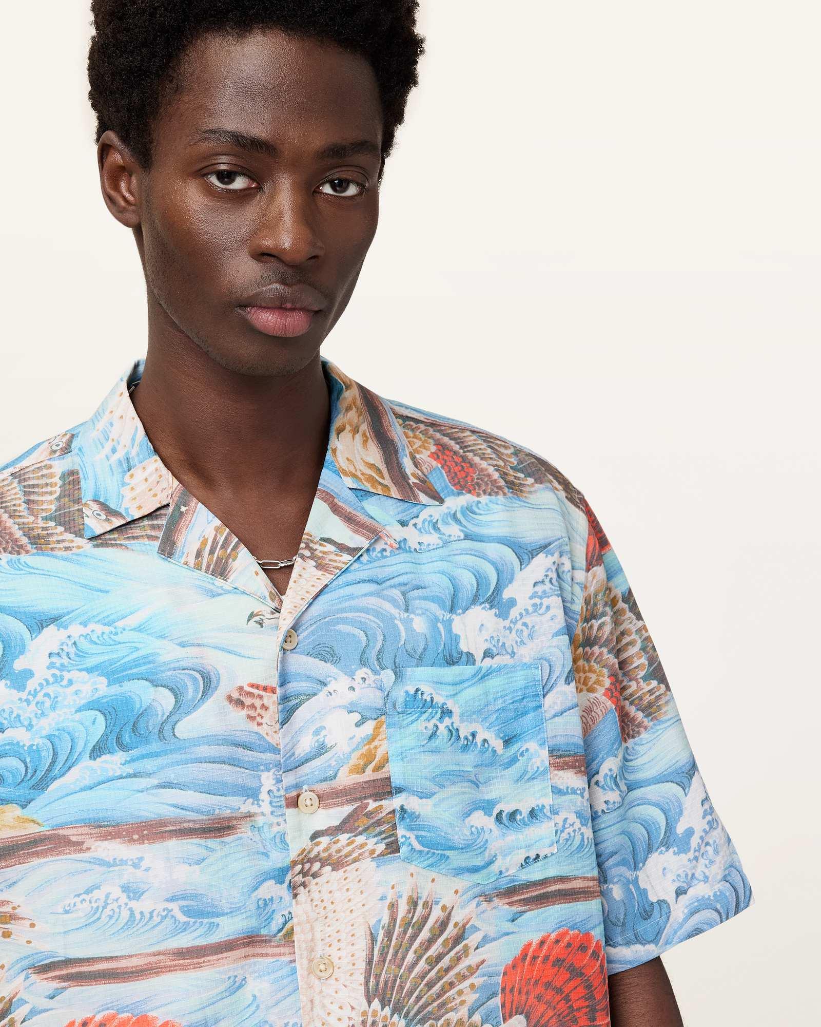 Corsican Relaxed Fit Hawaiian Shirt Product Image