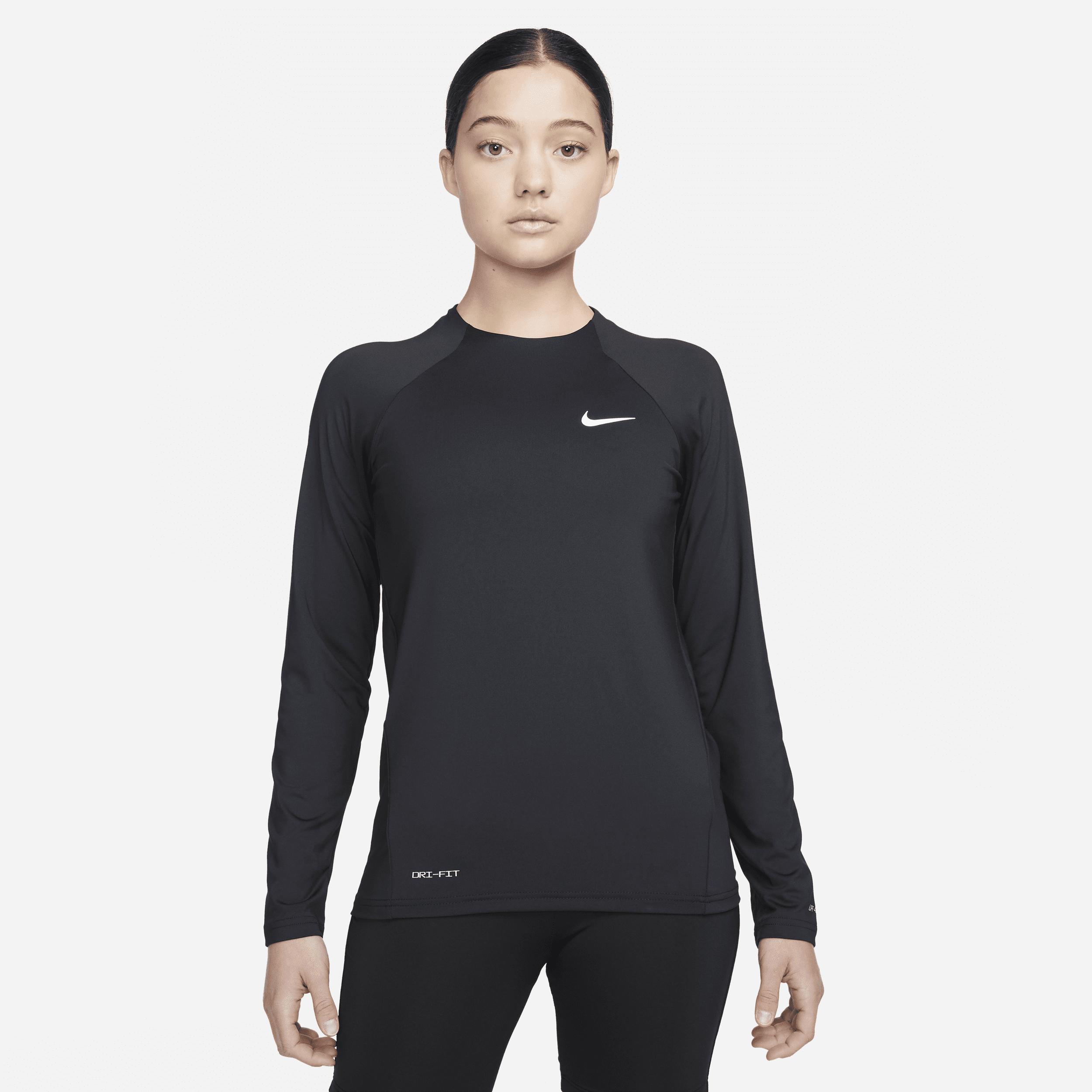 Nike Womens Essential Long-Sleeve Hydroguard Swim Shirt | NESSA386-001 Product Image