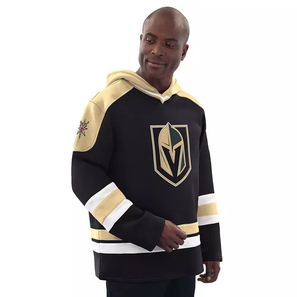 Men's Starter Black/Gold Vegas Golden Knights Hockey Pullover Hoodie, Size: Medium, Lvk Black Product Image