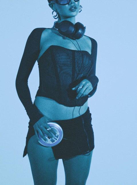 Bold Move Mini Skirt Black Lower Impact Product Image