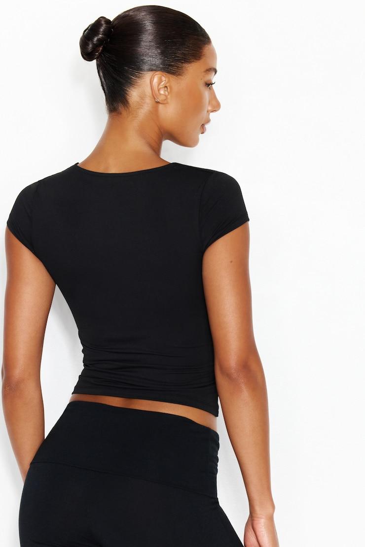 Sleek Plunge T-Shirt Product Image