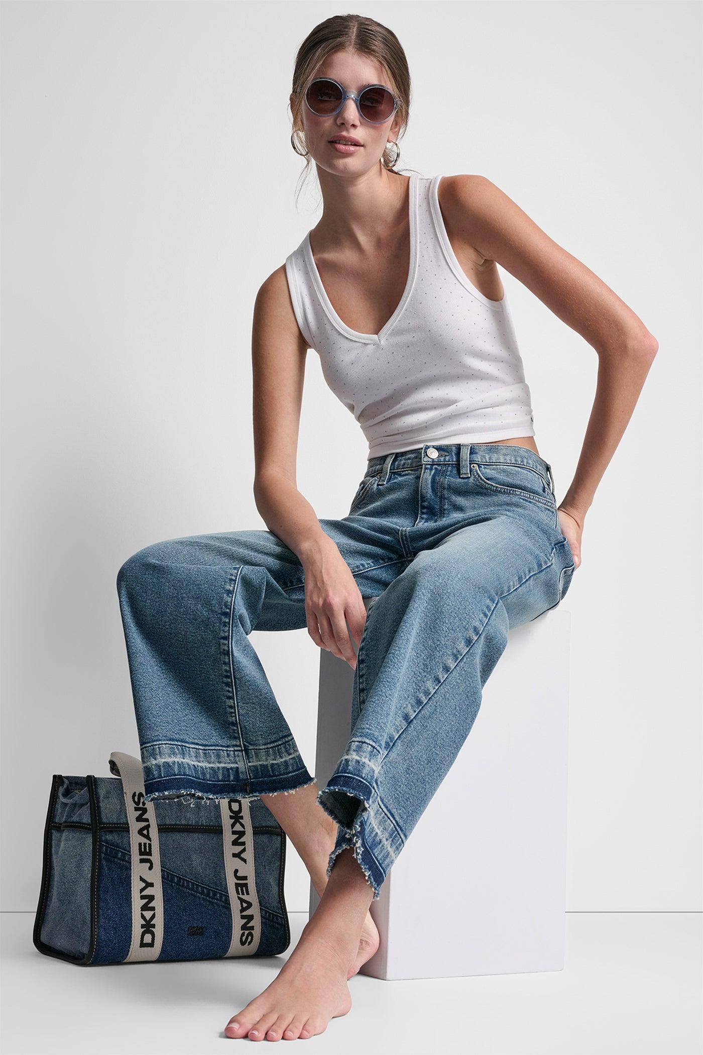 RHINESTONES V-NECK TANK Product Image