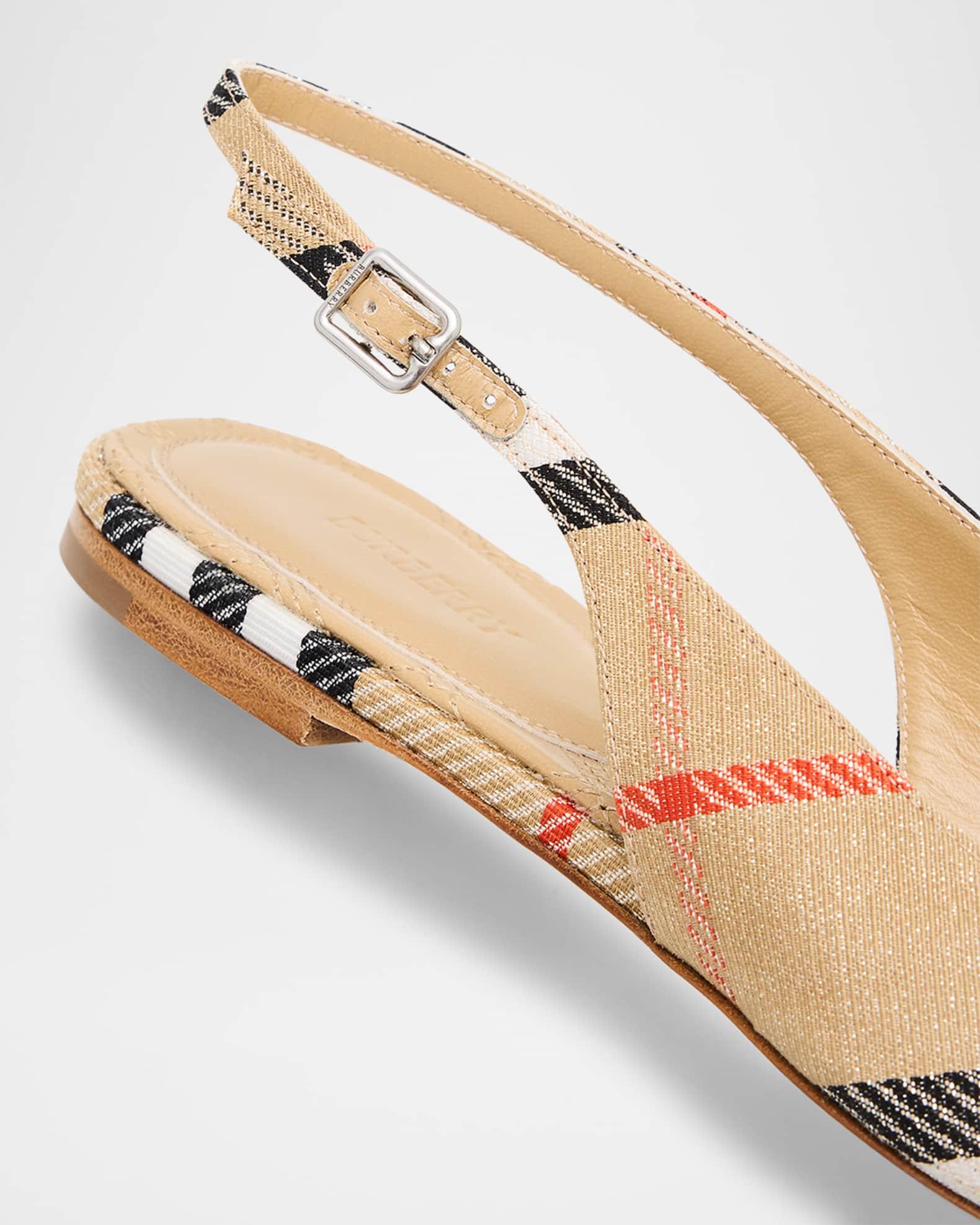 Birdie Check Slingback Ballerina Flats Product Image