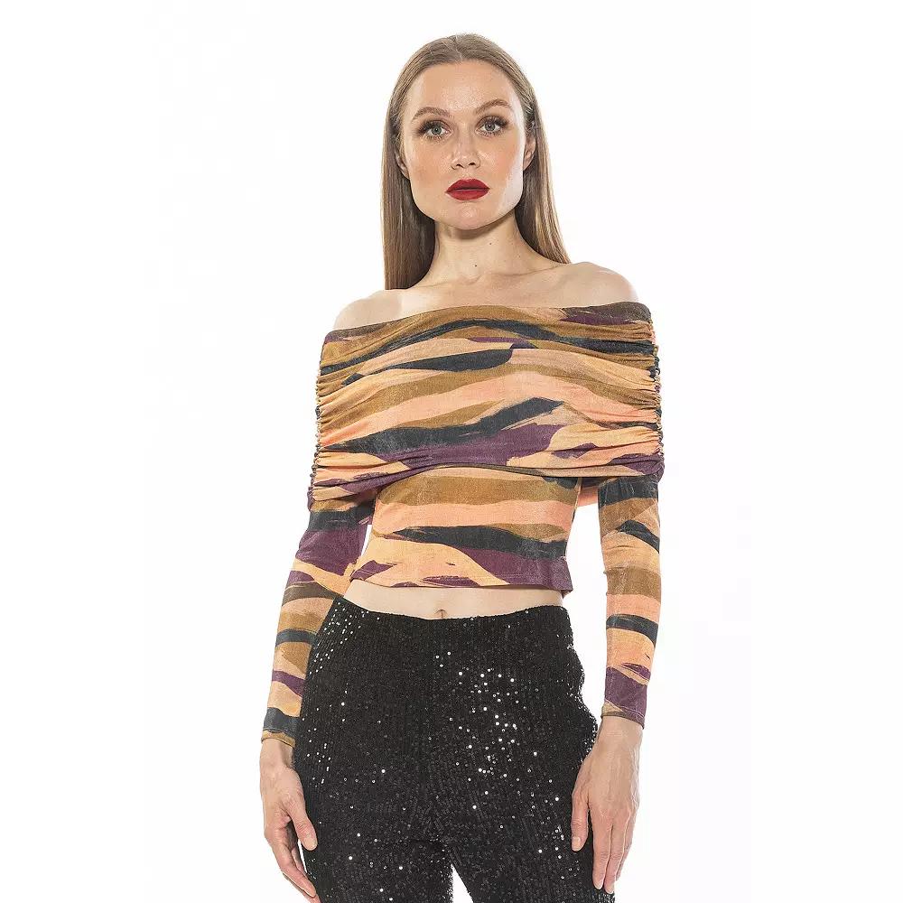 Women's ALEXIA ADMOR Hannah Off The Shoulder Long Sleeve Knit Top,  Product Image