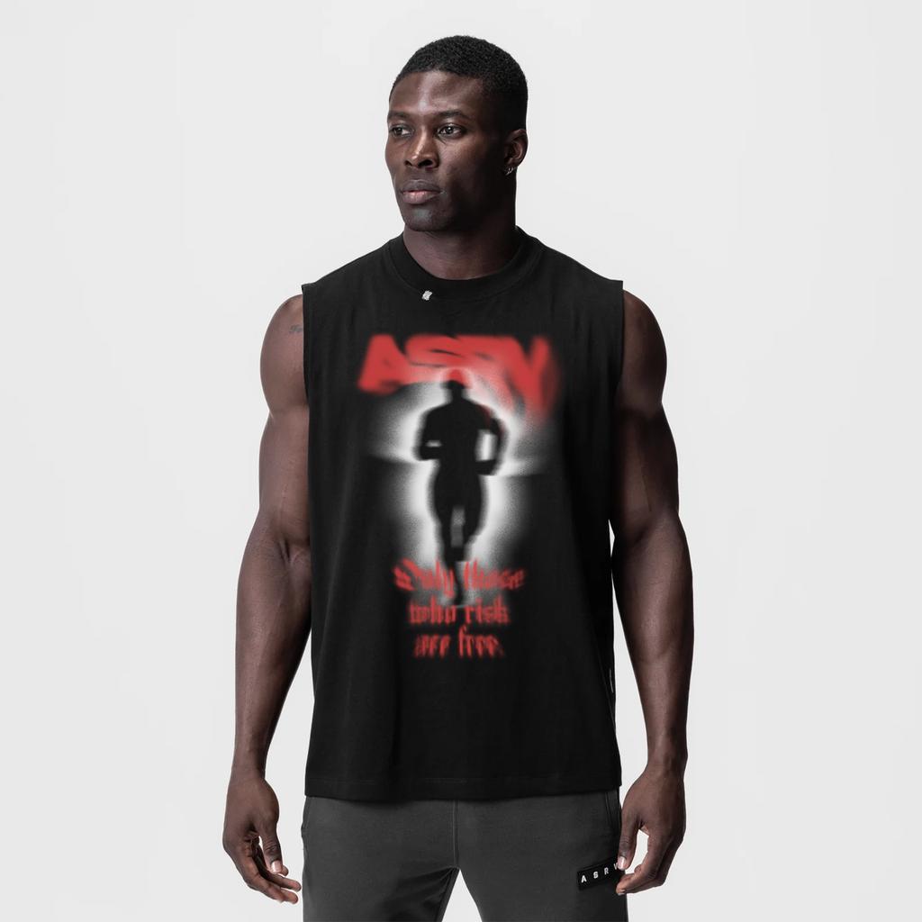 0807. Tech Essential™ Relaxed Cutoff - Black "Ghost Trace" Product Image