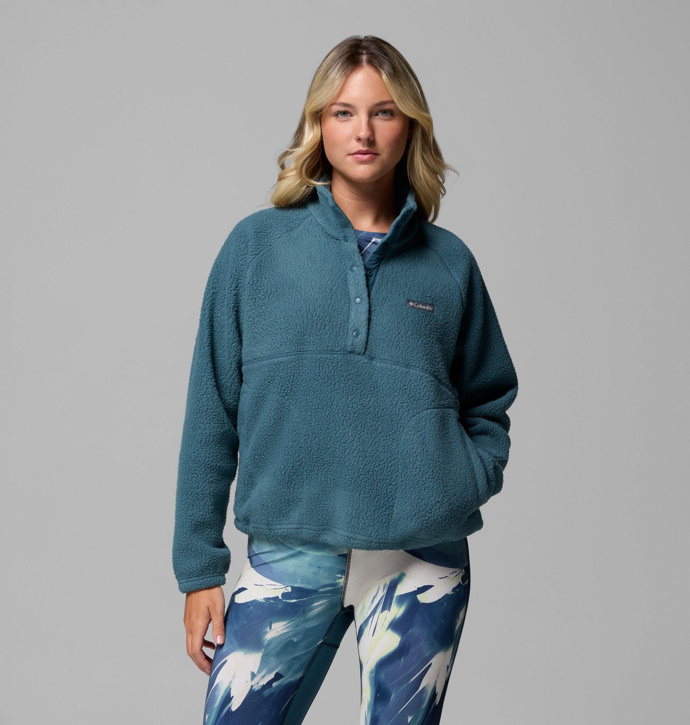 Columbia Womens Jasper Ridge Pebbled Fleece Half Snap- Product Image