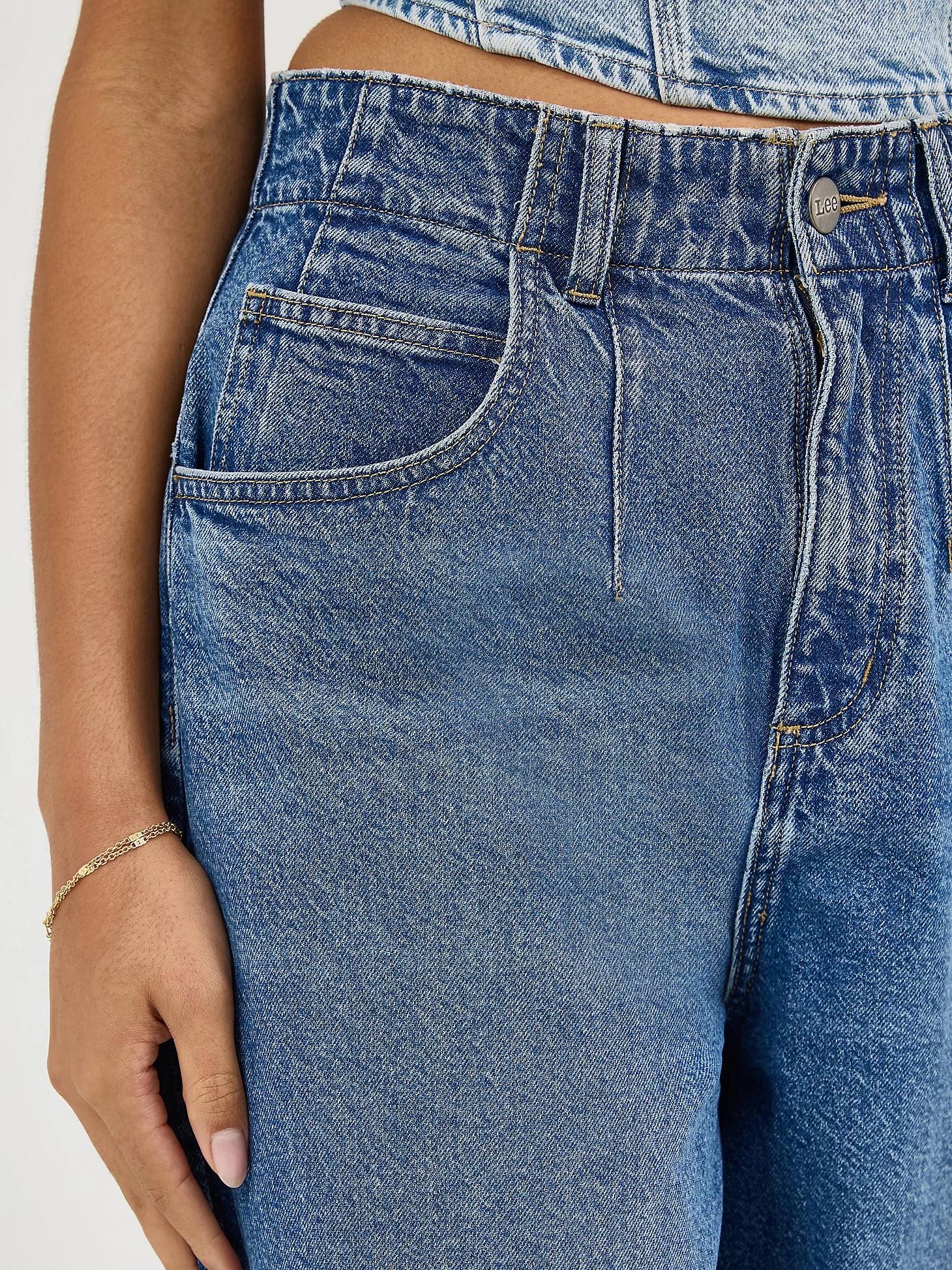 Women's Pleated Wide Leg Jean | Women's Jeans | Lee® Product Image